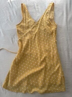 Princess Polly Yellow Polka Dot Dress
